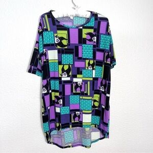 Lularoe x‎ Disney Maleficent Irma Tunic Top Size XXS Villains Disneybound Travel